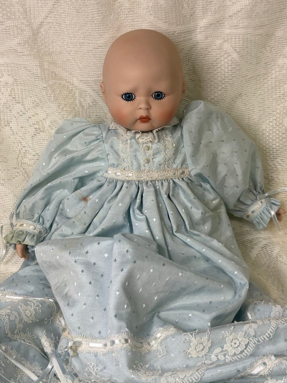 Victoria Ashlea Originals Limited Edition Porcelain Doll 1986 Blue Dress Music